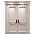 Algeria Maple White European Freshness Strong Stability Hand Carved Exterior Solid Wood Door For Interior Living Room